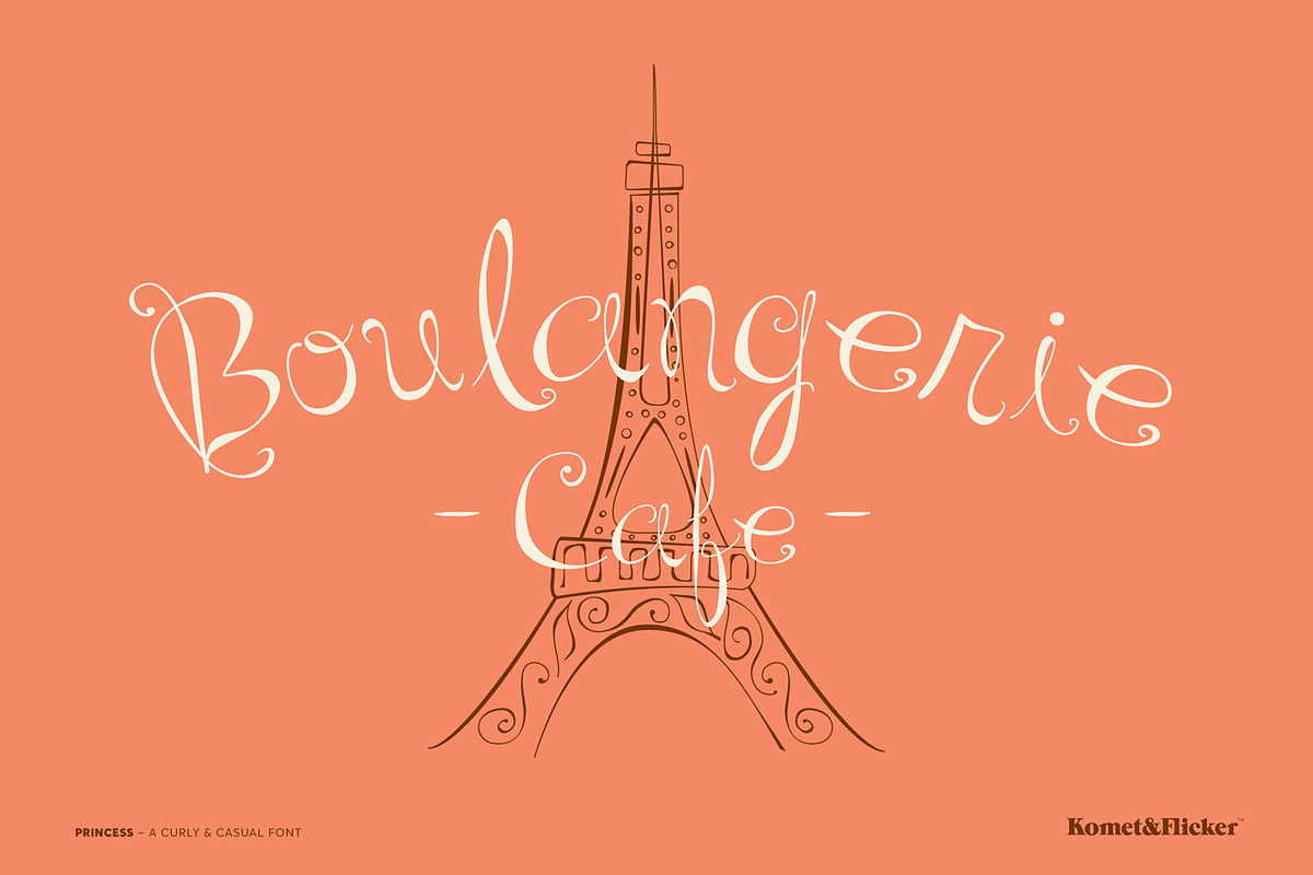 Princess - A Curly & Casual Font preview 3