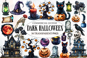 Dark Halloween Sublimation Clipart, an Illustration by Designworld (Thumbnail 1 of 5)