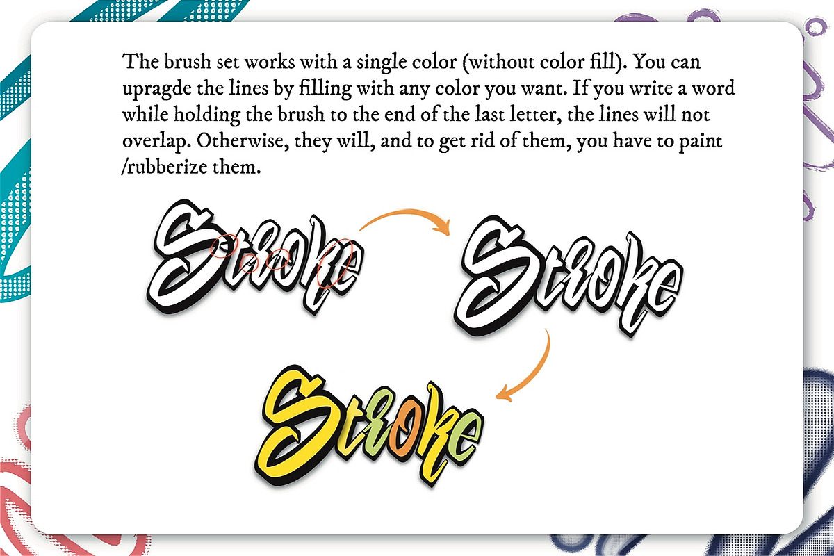 XXL Outline Procreate Brush Set, a Brush Add-On by Magnatype (Photo 6 of 8)