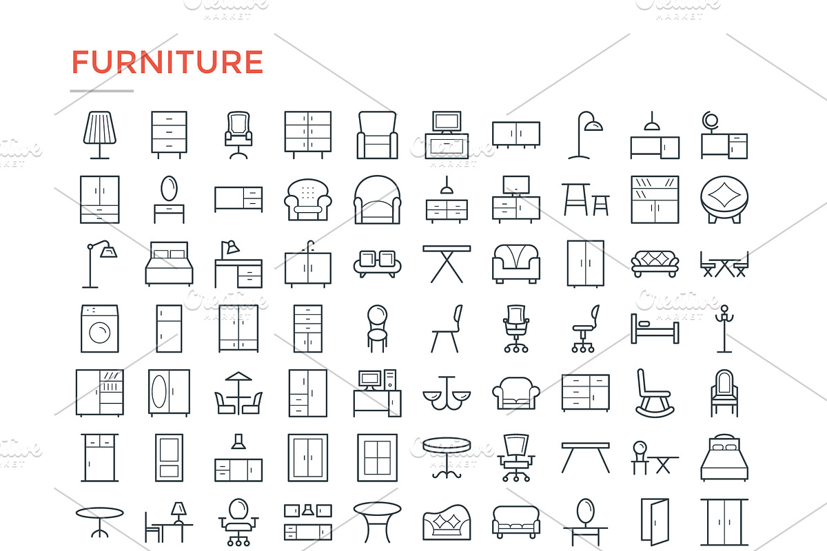 4800 Line Icons Pack, an Outline Icon by Vectors Market (Photo 9 of 20)