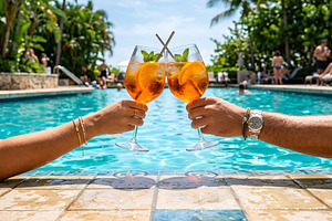 Arms Extended in Summer Pool, a Holiday Photo by nandinigraphics
