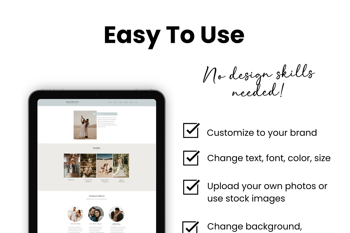 Showit Website Template, an App Template by Sara Martin Designs (Photo 3 of 6)