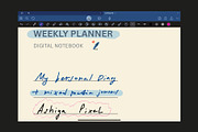 Digital Weekly Planner/Notebook ADHD, a Stationery Template by Ashiya Pixel (Thumbnail 10 of 18)