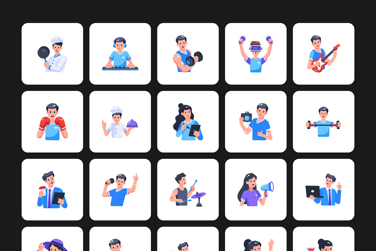 75 Avatar Flat Icons, an Emoji Icon by Prosymbols (Photo 9 of 10)