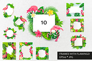 Tropical flamingo, vector., an Illustration by VaraNa Art (Thumbnail 2 of 14)