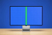 iMac Display PSD Mockup, a Mac Mockup by Templeste (Thumbnail 1 of 3)