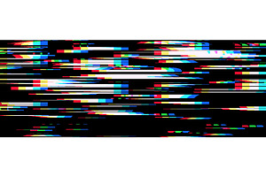 Noise tv glitch with pixel effect, a Technology Illustration by RDShop