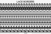 10 Lace Borders Clip Art I, an Illustration by AzmariDigitals (Thumbnail 2 of 2)