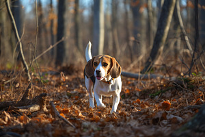 A young tricolour beagle fits well, a Photo by Grafvision photography