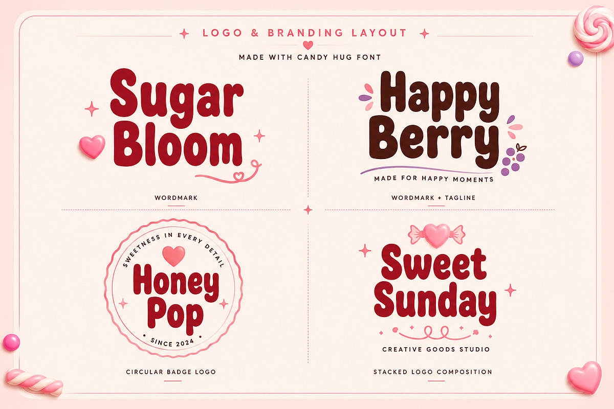 Candy Hug – Playful Display Font, a Slab Serif Font by Wow Magic (Photo 2 of 4)