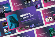 Opunk : AI Consultant Powerpoint, a Presentation Template by Punkl Camp (Thumbnail 1 of 16)