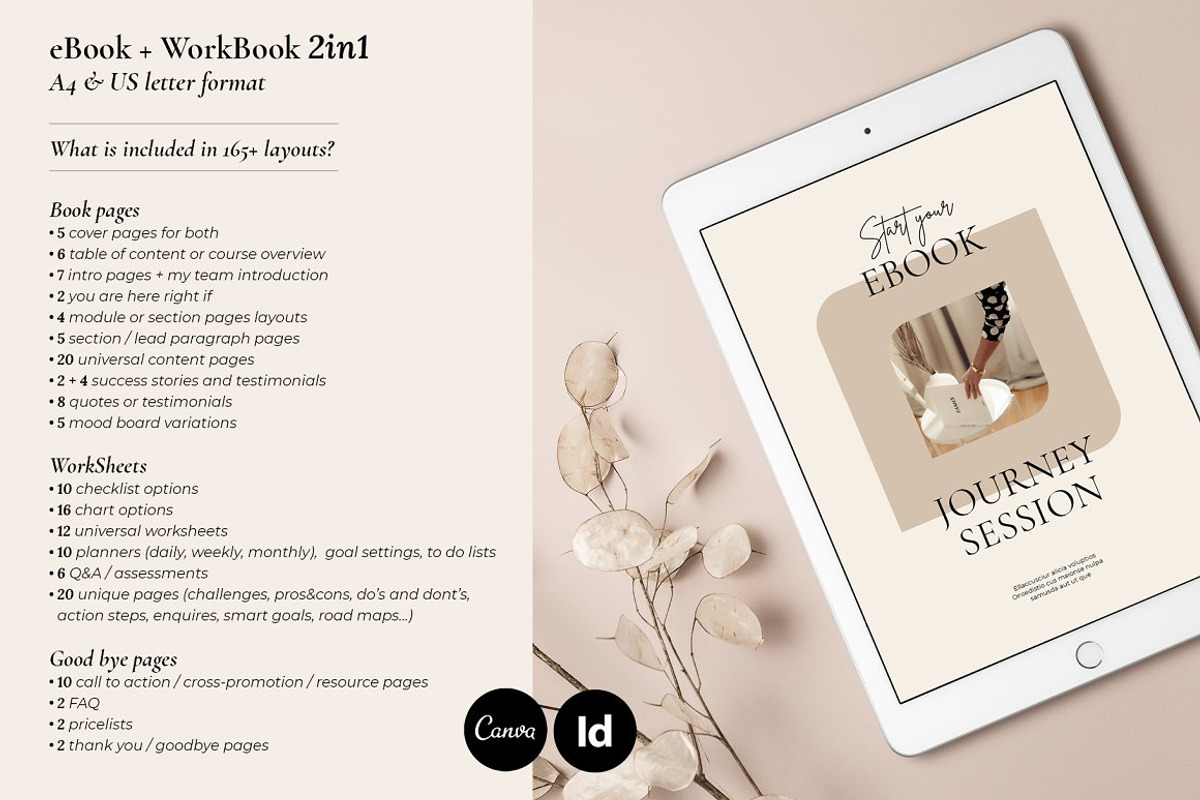 2in1 eBook + WorkBook for Courses, a Magazine Template by Mirazz (Photo 2 of 25)