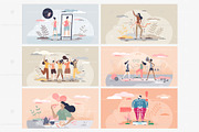 12 Weight Loss Concepts, a Food Illustration by VectorMine (Thumbnail 3 of 7)