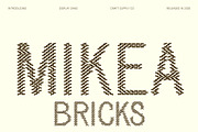 Mikea Bricks, a Sans Serif Font by Craft Supply Co. (Thumbnail 1 of 8)