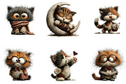 Kitten Watercolor Clipart, a Seasonal Illustration by CreationArt (Thumbnail 3 of 5)