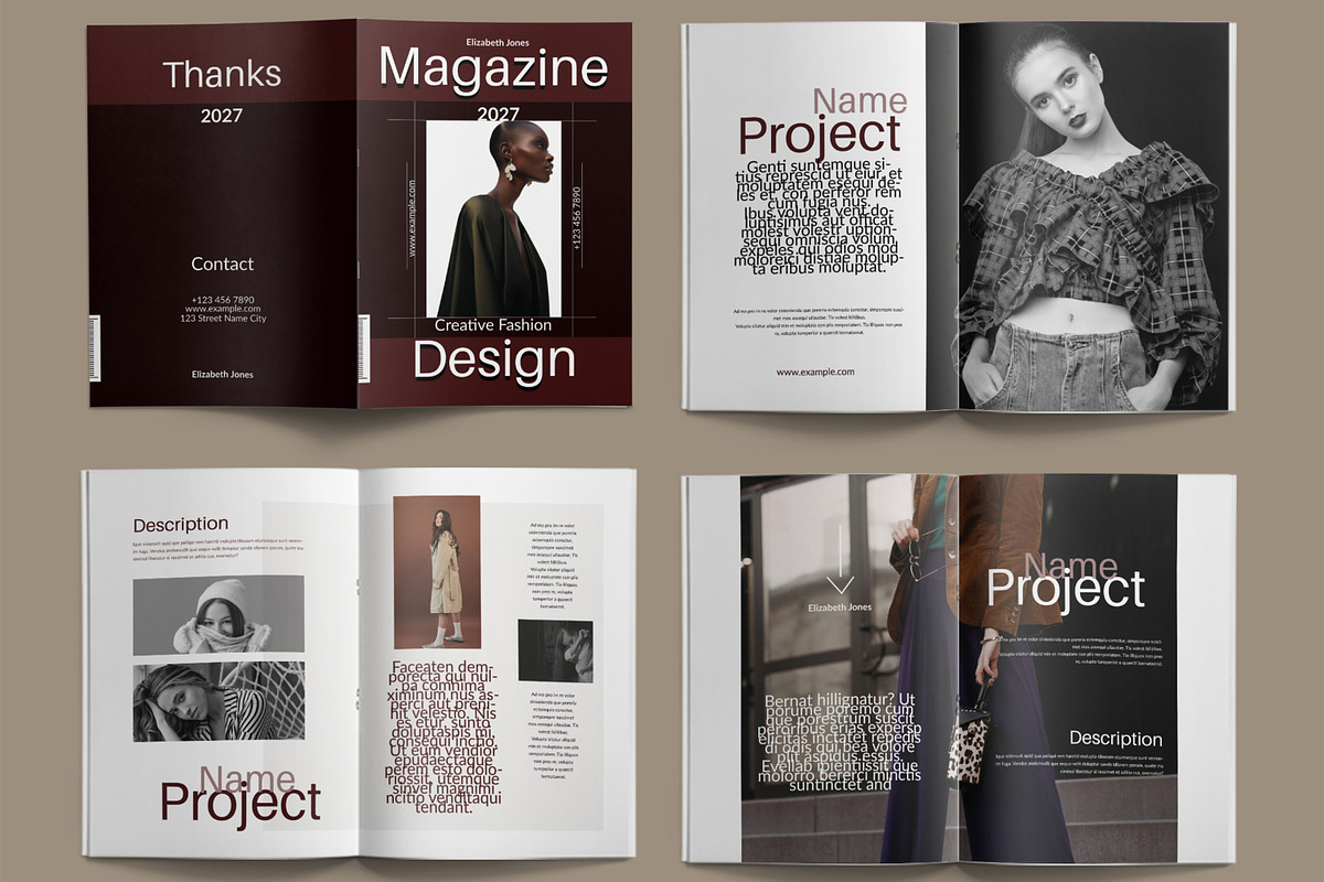 Fashion Magazine Design Layout, a Magazine Template by ContestDesign (Photo 2 of 3)