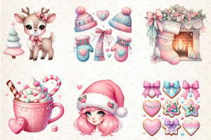 Coquette Christmas Sublimation Clipa