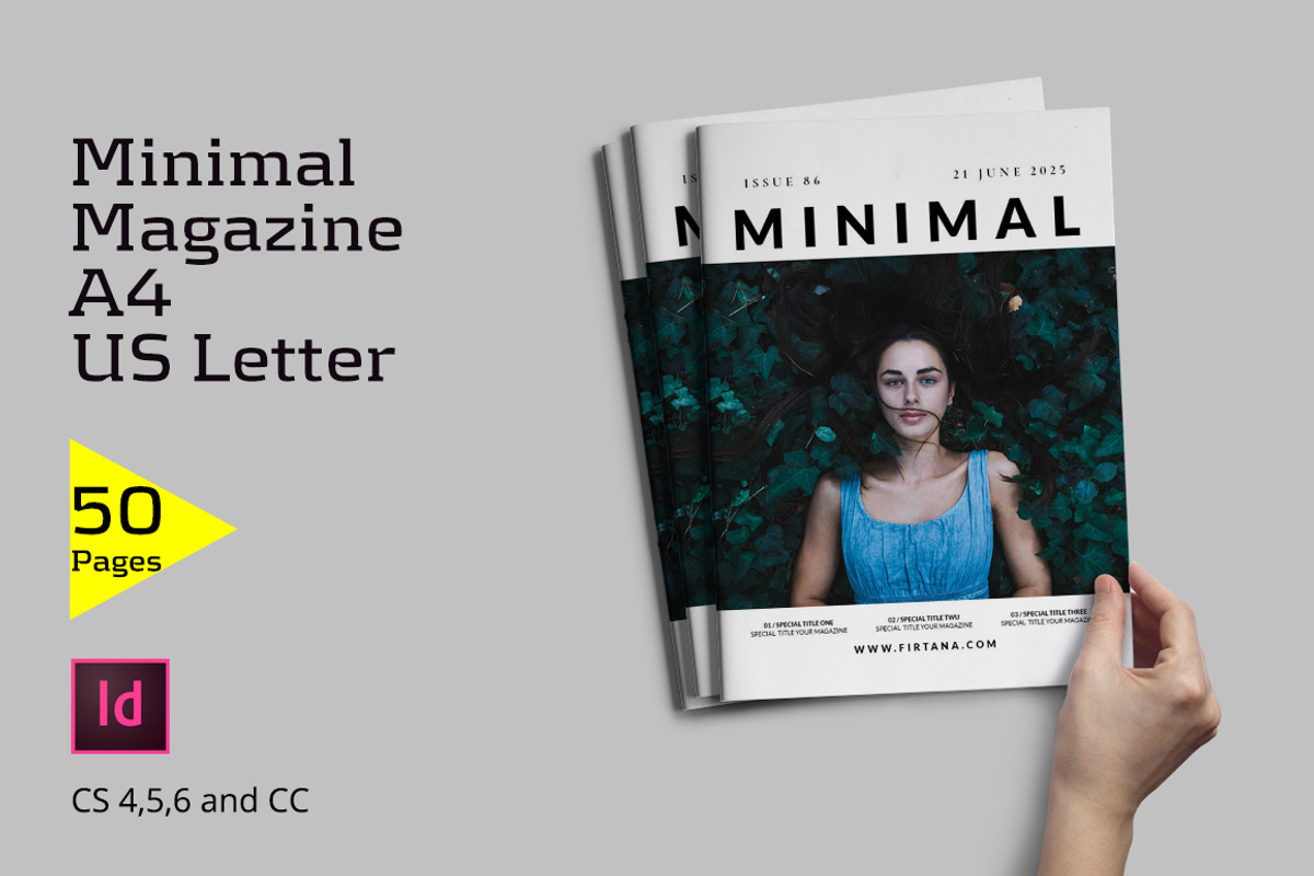 Minimal Magazine, a Magazine Template by Firtana (Photo 1 of 13)