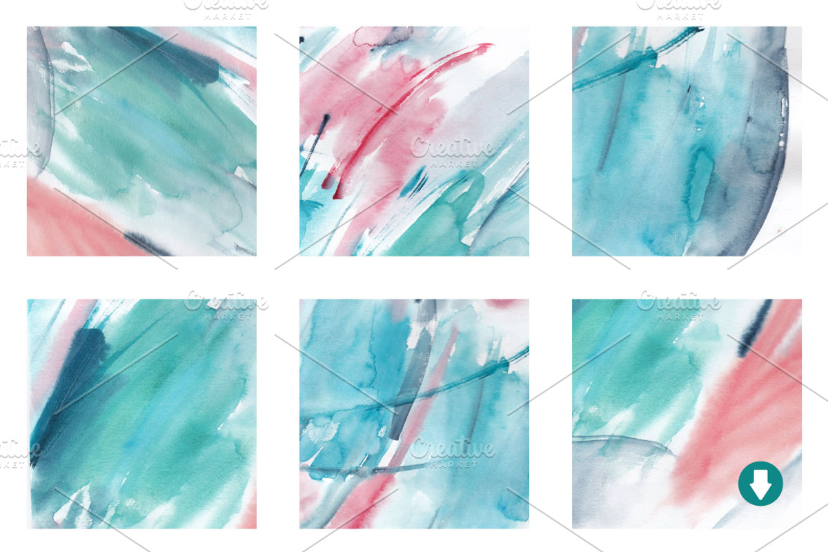 Seaweed watercolor collection, a Pattern Graphic by Katya_lu (Photo 7 of 10)