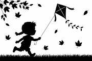Kids Flying Kite Laser Cut Bundle, an Object Graphic by Designs_River (Thumbnail 8 of 11)
