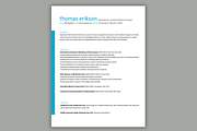 Simple Resume Package | Teal, Blue, a Resume Template by Scribbled Napkin Design (Thumbnail 2 of 4)
