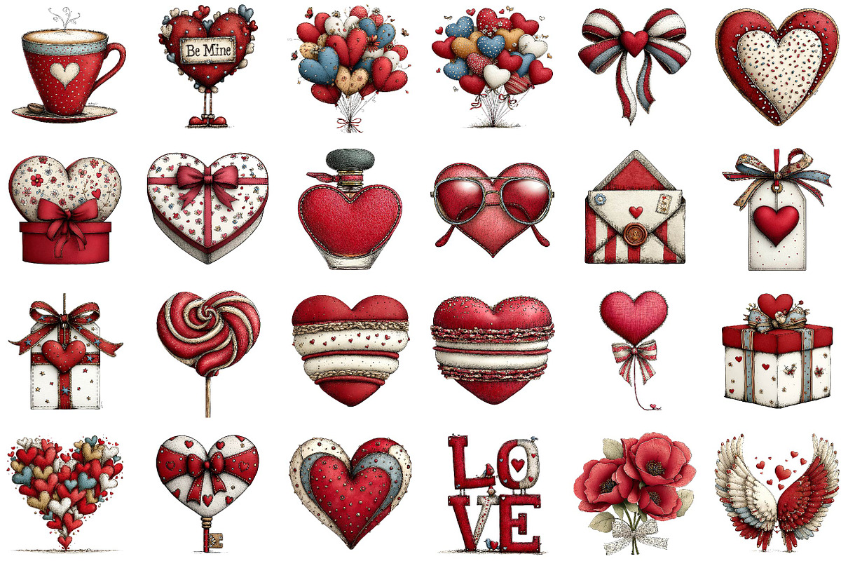 Watercolor Soft Love Clipart, an Illustration by Sublimation Artist (Photo 2 of 6)