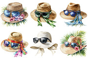 Summer Elegant Hat Clipart Bundle, an Illustration by Pixels.Craft (Thumbnail 8 of 8)