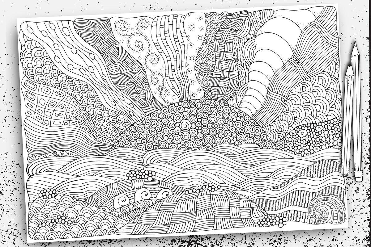Black and white landscapes, a Texture Illustration by ImHope (Photo 7 of 15)
