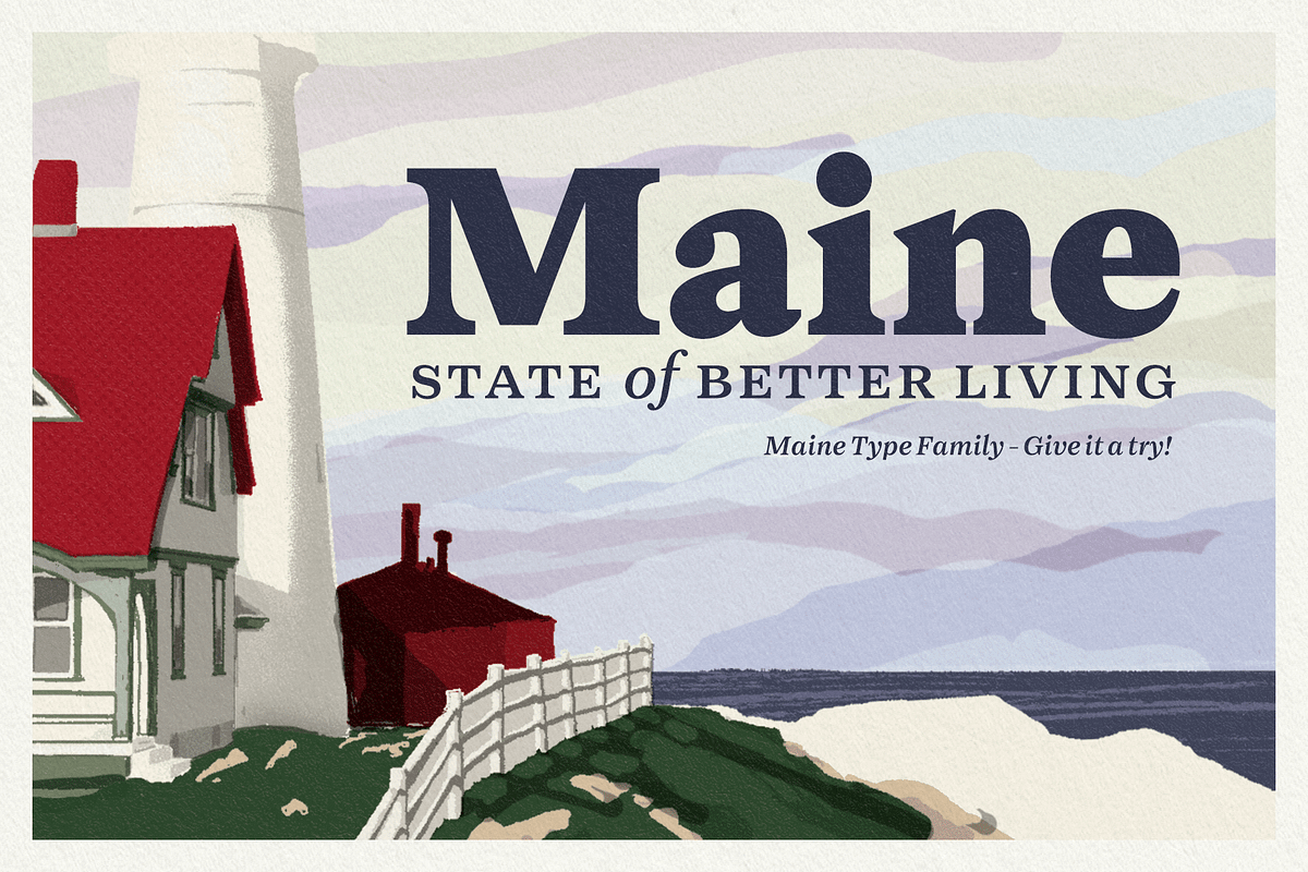 Maine -Book Antiqua Family, a Serif Font by Fenotype (Photo 10 of 11)