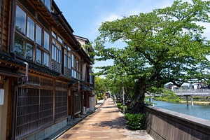 Old Kazue-machi district and Asano River in Kanazawa, Japan, an Architecture Photo by GoodGoods