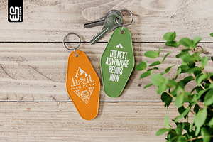 Motel Style Keychain Mockup