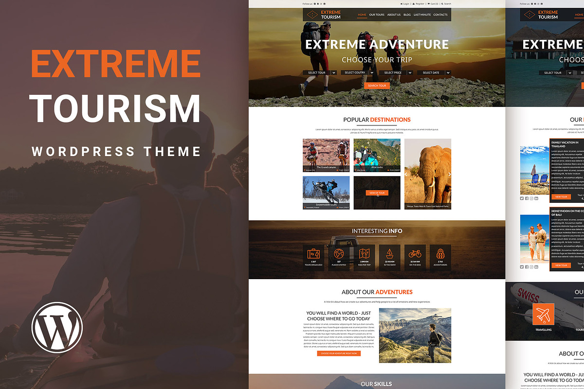Extreme Tourism - WordPress Theme, a WordPress Template by NetGon_Tech's Shop