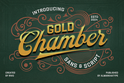 Gold Chamber – Vintage Script, a Sans Serif Font by Almarkhatype (Thumbnail 1 of 12)