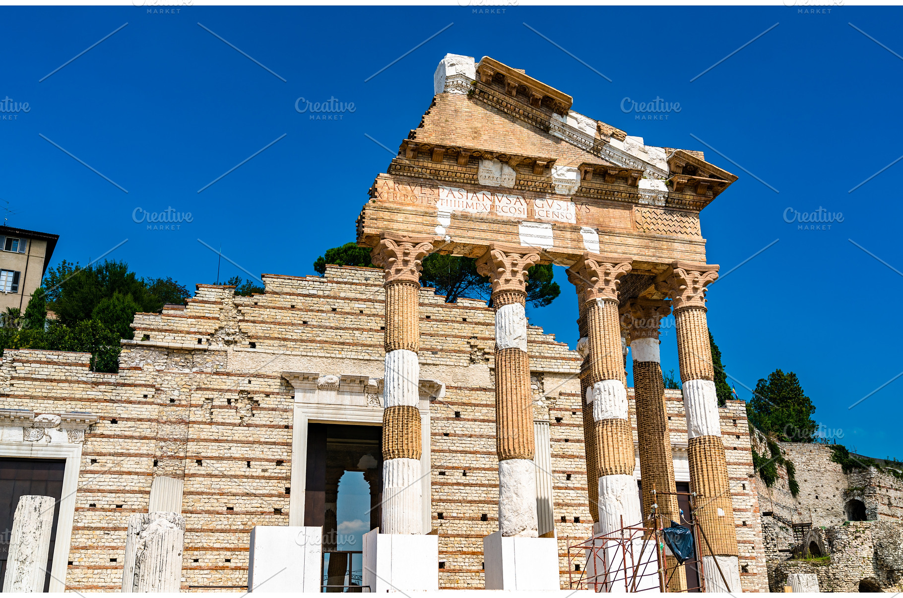 Capitolium of Brixia in Italy, an Architecture Photo by Leonid Andronov