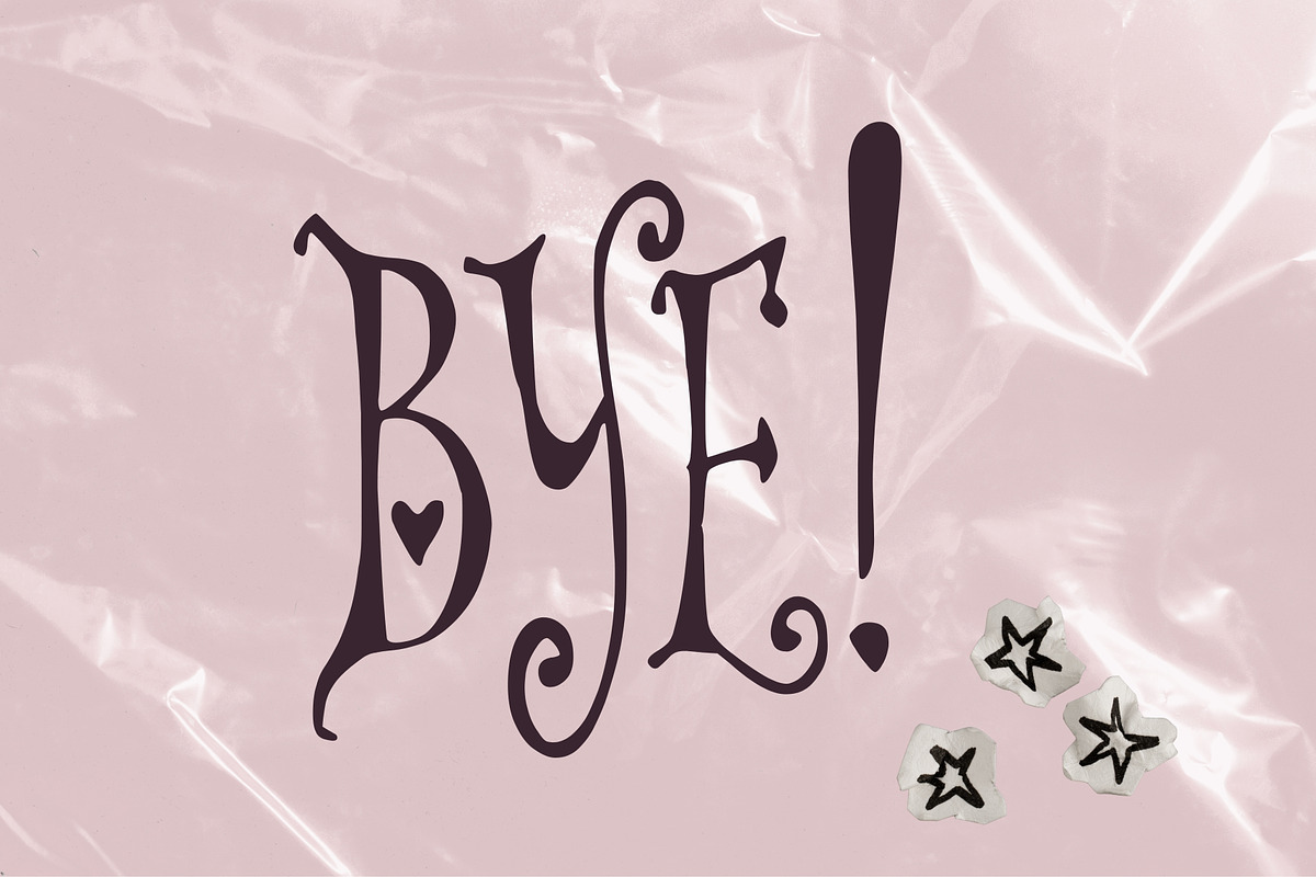 Crooked Darling Heart Display Font, a Handwritten Font by The October Creative (Photo 8 of 8)