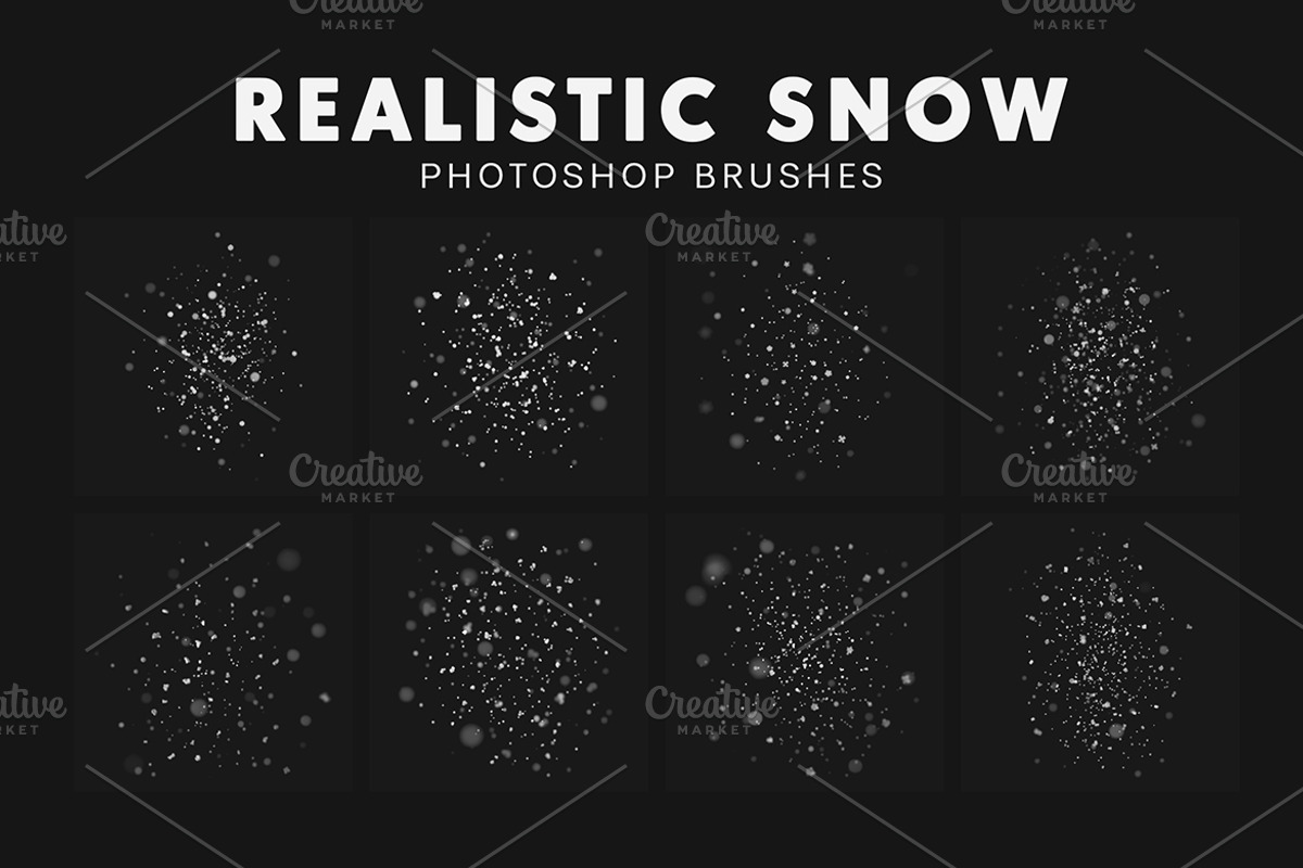 30 Realistic Snow Brushes, a Brush Add-On by AB-TheDesigner (Photo 3 of 5)