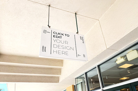 Store Sign Mockup
