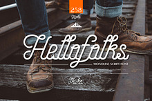 Hellofolks - Monoline Script Font