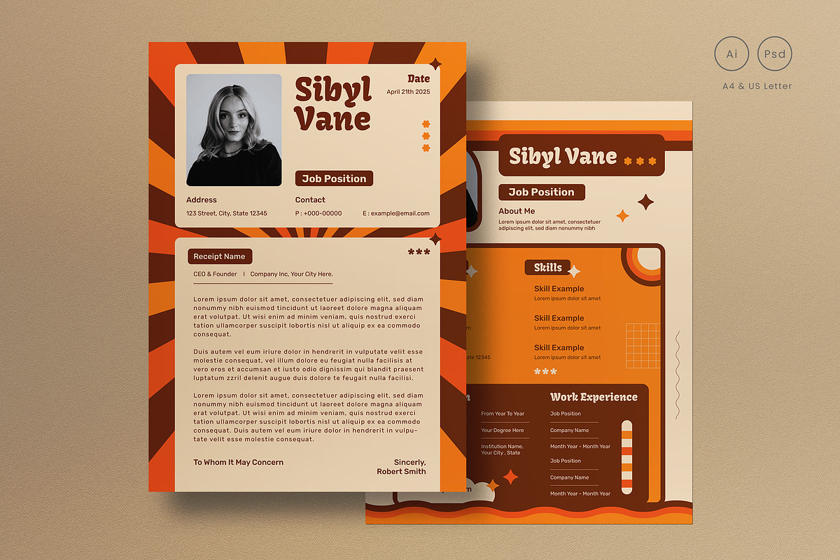 Resume, a Resume Template by graphicook (Photo 1 of 3)