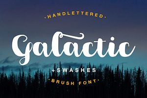 Galactic Brush Font