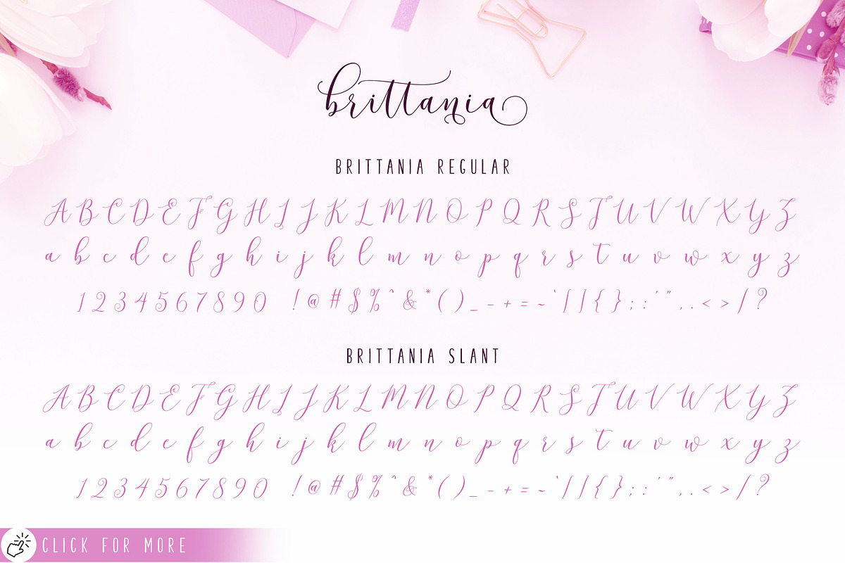 New! Brittania Script, a Script Font by Barland Design (Photo 11 of 11)