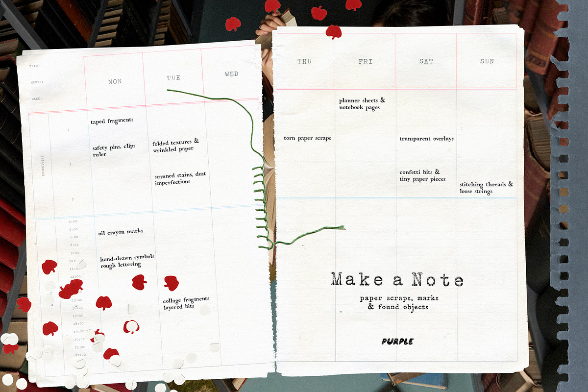 Make a Note: Paper Scraps & Scanned Collage Elements