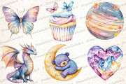 Pastel Whimsical Clipart, an Illustration by DreamCafeArt (Thumbnail 4 of 7)