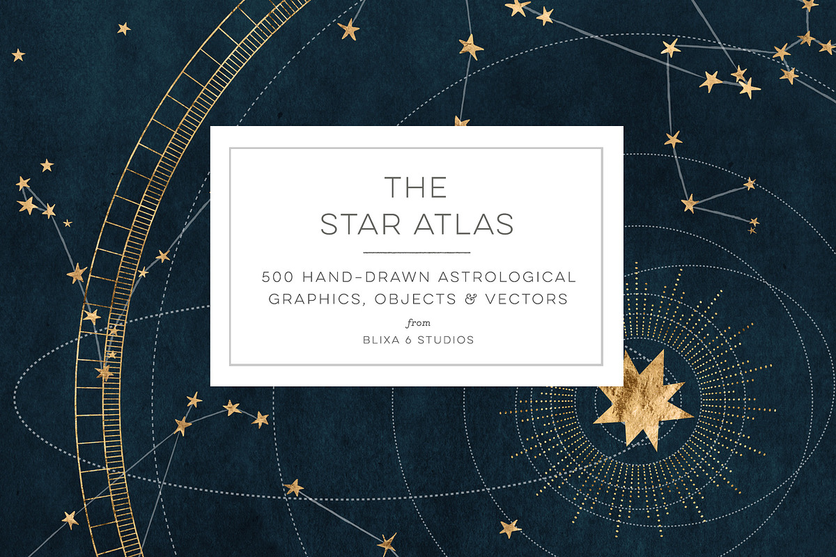 Star Atlas Astrology Vector Set, an Object Graphic by Blixa 6 Studios (Photo 1 of 22)
