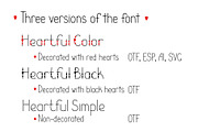 Heartful decorated font, a Sans Serif Font by Contes_de_fée (Thumbnail 2 of 9)