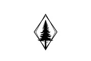 Geometric Pine Tree Emblem Bundle, an Illustration by Creativeshirt (Thumbnail 21 of 31)