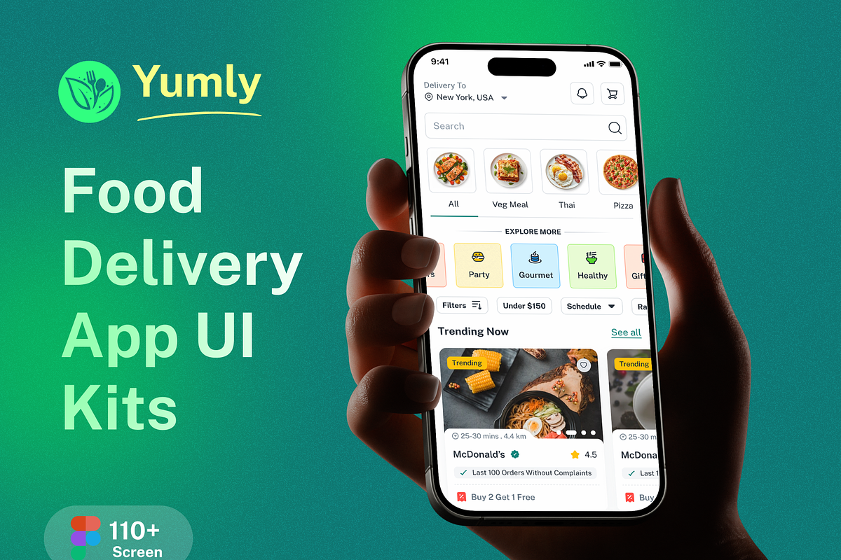 Food Delivery Mobile App Figma
