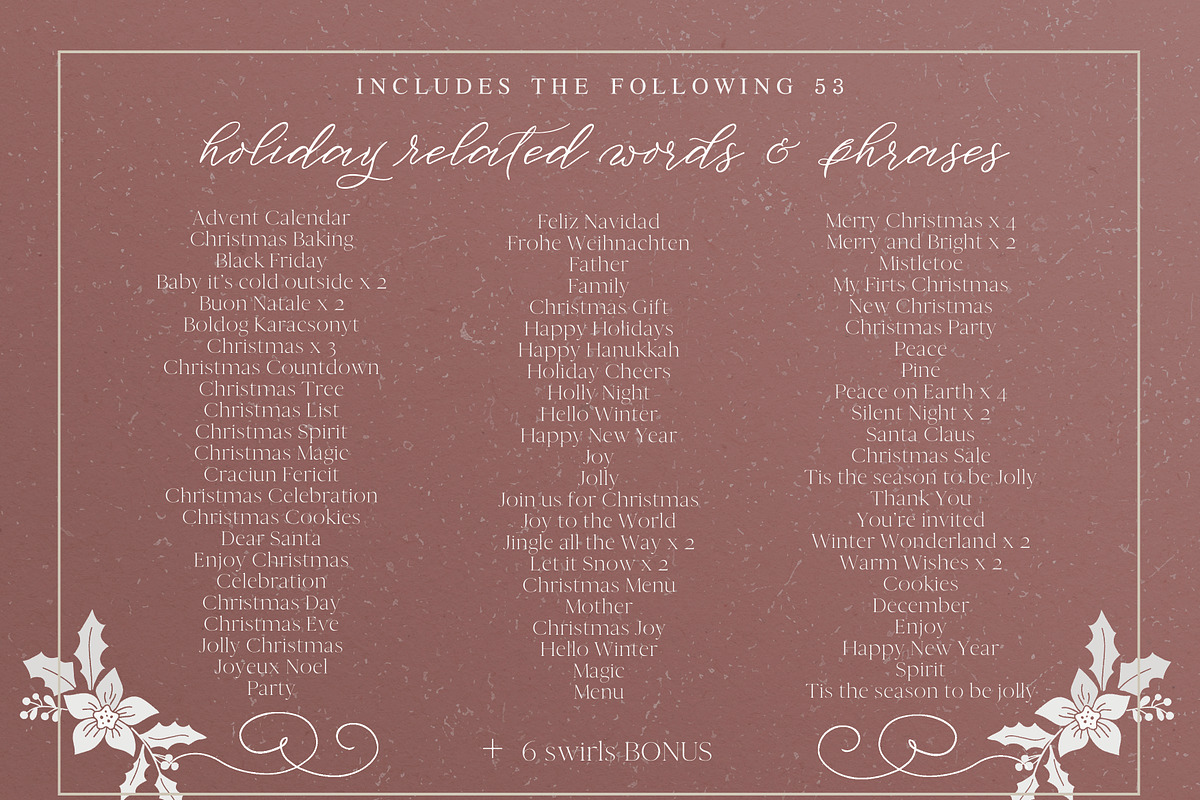 Christmas Lettering Clipart, an Object Graphic by Amalia Calligraphy (Photo 4 of 9)