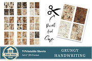 Old Handwriting Junk Journal Pages, an Illustration by NiiiNArt (Thumbnail 7 of 8)