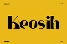 Keosih - Sans Serif Aesthetic Bold